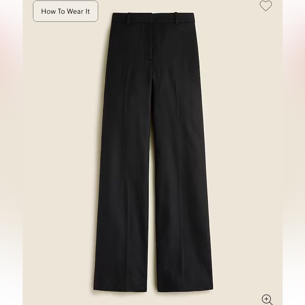 J. Crew NWT Carolina flare pant in stretch linen blend